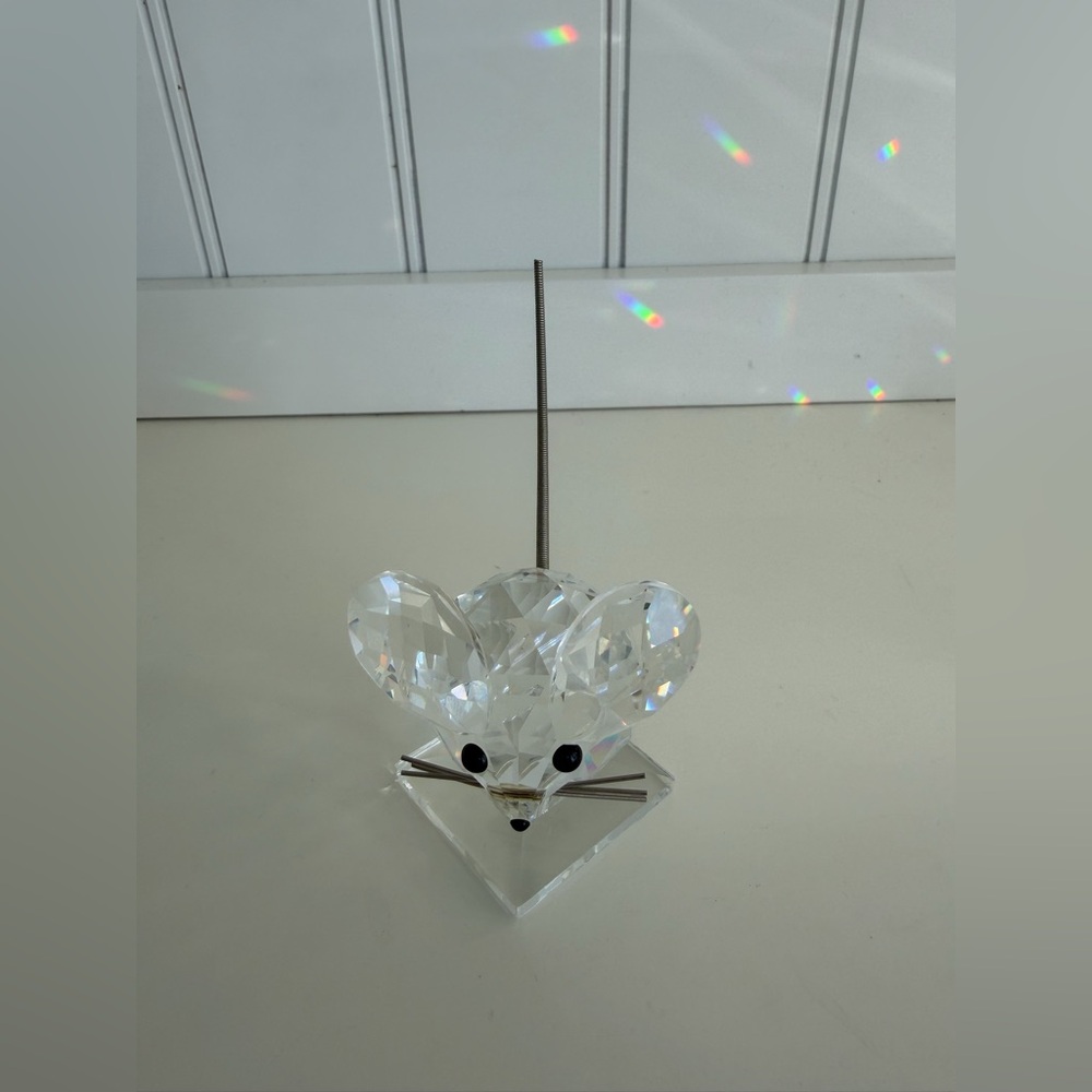 Swarovski Crystal Mouse with Metal Tail
